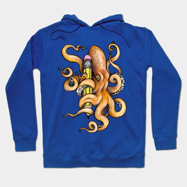 Artist Octopus Hoodie by mycologist